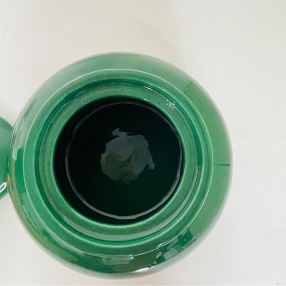 Vintage Royal Haeger Canton Green Jar with Gold Lining - Picture 10 of 11